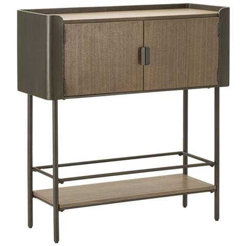 Mobiletto Toronto In Ferro E Abete Stile Industrial 100x42x110 Cm - Foto 1