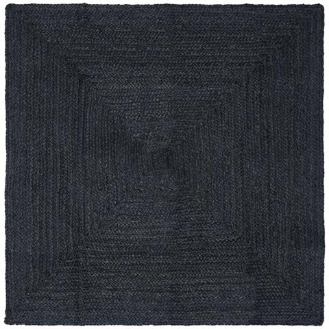 Tappeti per area Quadrato Grigio Scuro 240 x 240 cm Juta - Foto 1