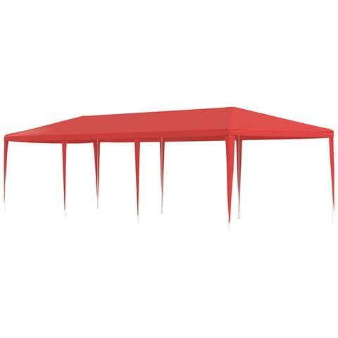 Tenda Party Rosso 900 x 300 x 255 cm PE e Acciaio - Foto 1