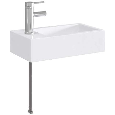 Lavabo da bagno Cromato 45,5 x 25,5 x 13 cm Metallo - Foto 1