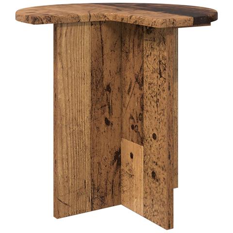 Tavolo laterale Legno antico Ø 39 x 38 cm Legno ingegnerizzato - Foto 1