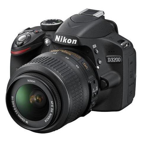D3200 Nero Kit 18-55 VR + 55-300 VR + SD Lexar 8 GB Sensore CMOS Risoluzione 24,2 Mpx Display 3" Filmati Full HD - Foto 1