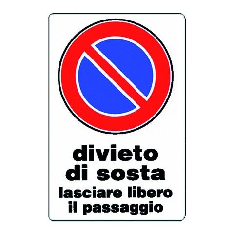 Cart. "divieto Di Sosta"30x20pl - Foto 4