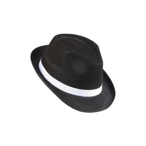 CAPPELLI GANGSTER NERI CON FASCIAB. feltr - Foto 1