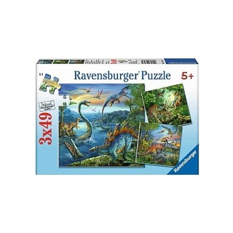 RAV Puzzle Faszination Dinosaurier3x49 | 093175 - Foto 1