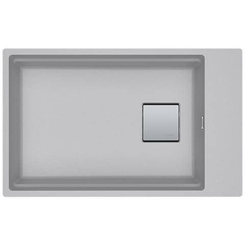 Kubus 2 KNG 110-62 Lavello da Incasso 1 Vasca Dimensioni 76 x 46 cm Colore Alluminio - Foto 1