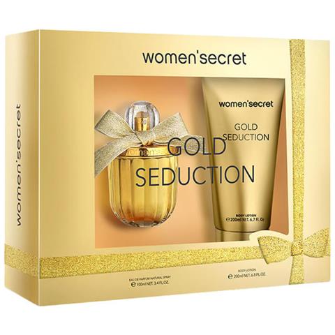 Womens Secret Gold Seduction Eau De Toilette Spray 100ml Set 2 Parti 2018 - Foto 1