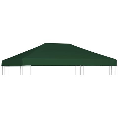 Copertura Superiore Per Gazebo 310 G / m² 4x3m Verde - Foto 1