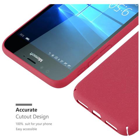 Custodia Compatibile Con Nokia Lumia 950 In Frosty Rosso - Hard Case Coperchio Protettivo In Frosted Look Contro I Graffi E Gli Urti - Foto 8