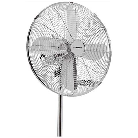 Svt-50w Cromo Vintage Ventilatore Con Oscillazione Ventilatore Assiale Ventilatore Con Piantana Macchina Del Vento Ventola Ventola Raffreddatore-aria - Foto 3