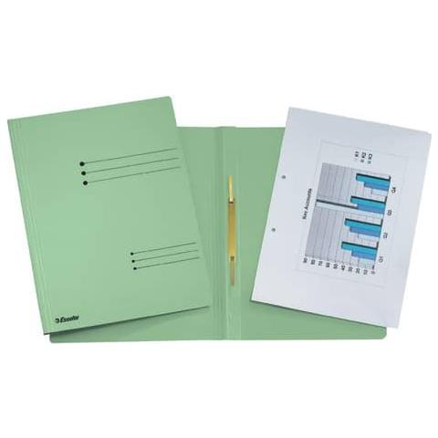 Cartelline Ad Aghi Esselte Rapid File 29,5x32 Cm Verde 621058 (conf. 25)  - Foto 1