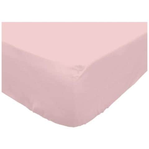 Lenzuolo Con Angoli Camille - Percalle Di Cotone - 90 X 190 Cm - Rosa - Foto 1