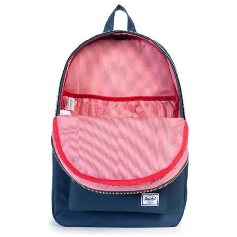 Settlement, Blu, Tessuto, Pelle, Front pocket, Cell phone pocket, Cerniera - Foto 2