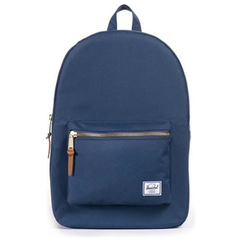 Settlement, Blu, Tessuto, Pelle, Front pocket, Cell phone pocket, Cerniera - Foto 1