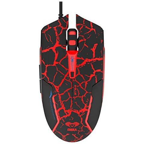 EMS624BKCAIU USB Ottico 2500DPI Nero, Rosso mouse - Foto 1