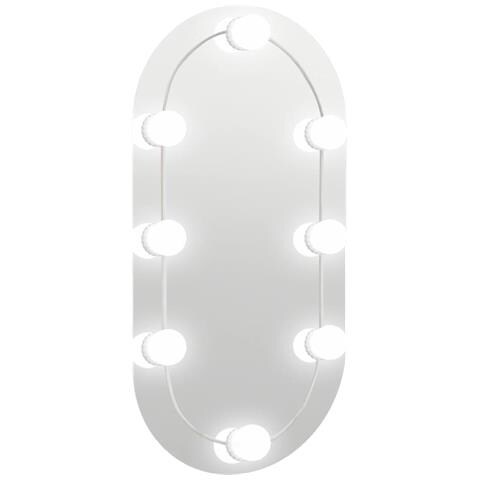 Specchio Con Luci Led 60x30 Cm Ovale In Vetro - Foto 1