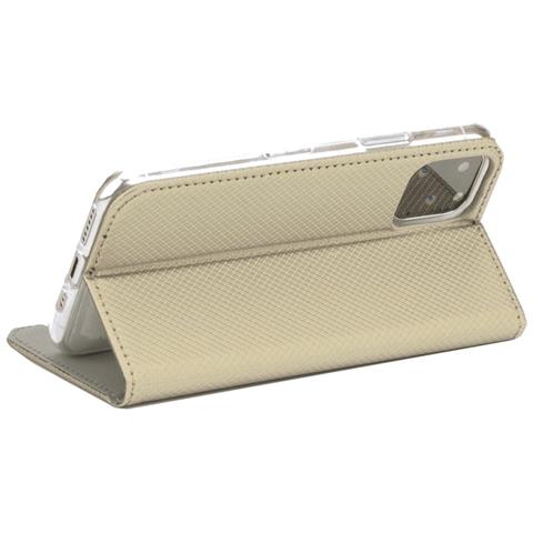 Smart Book Custodia Poket Silicone Flip Cover Case Per Apple Iphone 13 Mini Gold - Foto 5