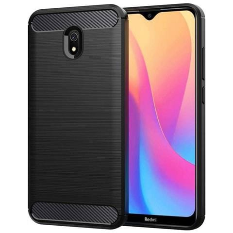 Custodia B-case Tpu Silicone Cover Case Per Xiaomi Redmi Note 9 Carbon Metal Black - Foto 1