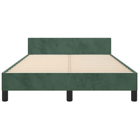 Giroletto senza Materasso Verde Scuro 120x200 cm in Velluto - Foto 9