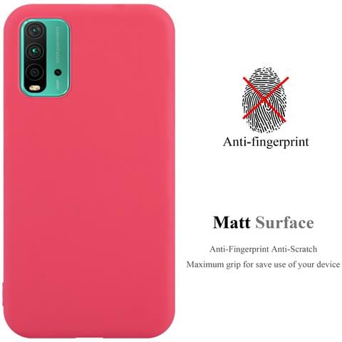 Custodia Compatibile Con Xiaomi Redmi 9t / Poco M3 In Candy Rosso - Coperchio Protettivo In Silicone Tpu Flessibile - Foto 2