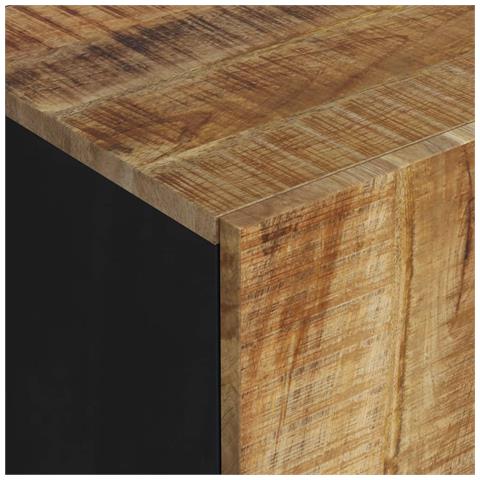 Mobile Tv 105x33,5x46cm Legno Massello Mango Legno Multistrato - Foto 10