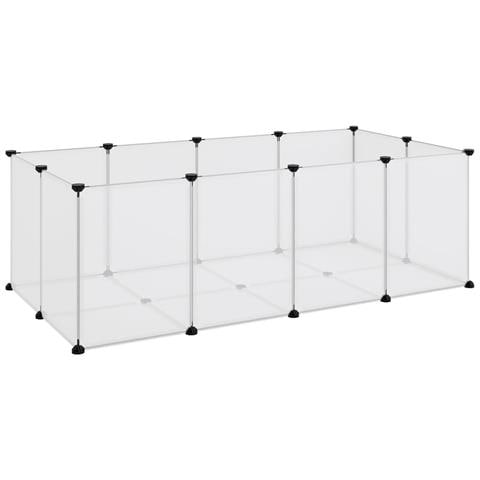 Gabbia Per Piccoli Animali Trasparente 144x74x46,5cm Pp Acciaio - Foto 1