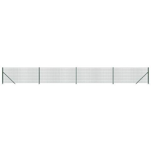 Recinzione Metallica Con Flangia Verde 0,8x10 M - Foto 1