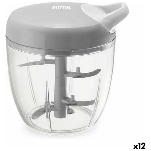 Mini Tritatutto Manuale Con Corda Quttin 14 X 15 Cm (12 Unità) - Foto 1