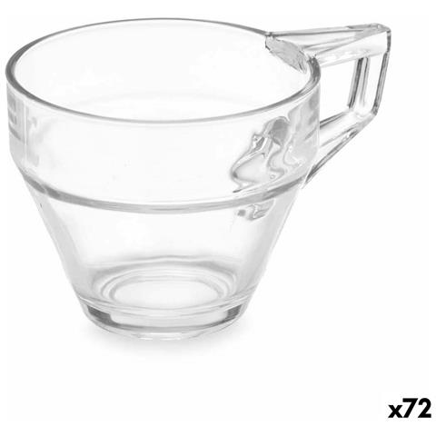 Tazza Trasparente Vetro (72 Unità) Caffè 200 Ml - Foto 1