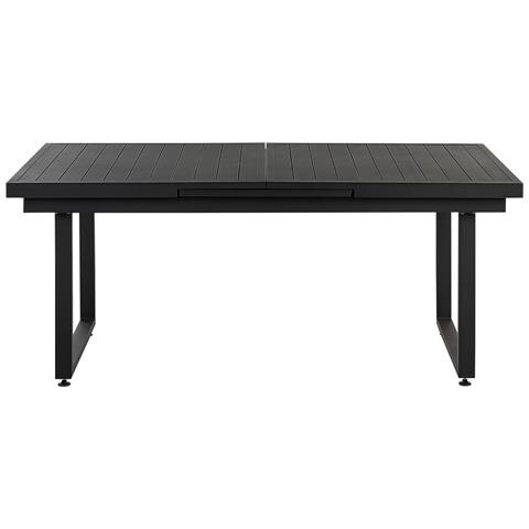 Set Da Pranzo 8 Posti Metallo Nero Grigio E Legno Chiaro Valcanetto /taviano - Foto 2