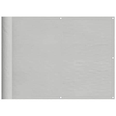 Paravento Balcone Grigio Chiaro 75x500cm 100% Poliestere Oxford - Foto 2