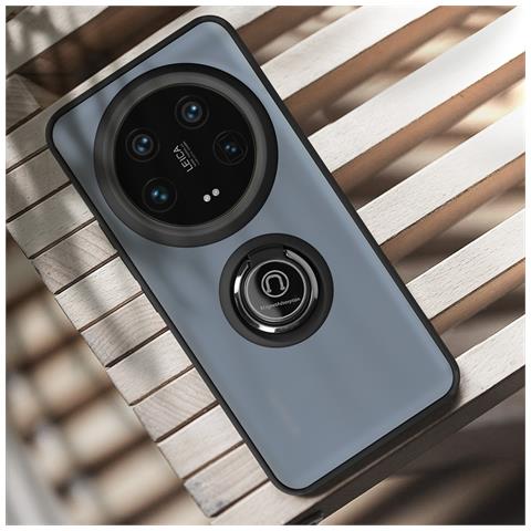 Cover Per Xiaomi 14 Ultra Anello Metallico Funzione Supporto - Foto 5