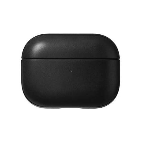 Cover Per Airpods Pro 2 Modern Leather Robusta Con Fori Da Aggangio, Nero - Foto 1