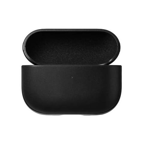 Cover Per Airpods Pro 2 Modern Leather Robusta Con Fori Da Aggangio, Nero - Foto 2