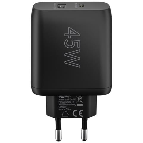 65411 Caricabatterie per dispositivi mobili Cuffie, Smartphone, Tablet Nero AC Ricarica rapida Interno - Foto 2
