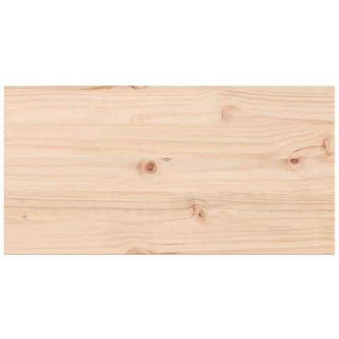 Piani Tavolo 2 Pz 80x40x2,5 Cm Rettangolare Legno Massello Pino - Foto 3