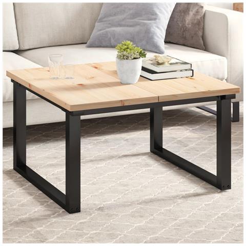 Piani Tavolo 2 Pz 80x40x2,5 Cm Rettangolare Legno Massello Pino - Foto 1