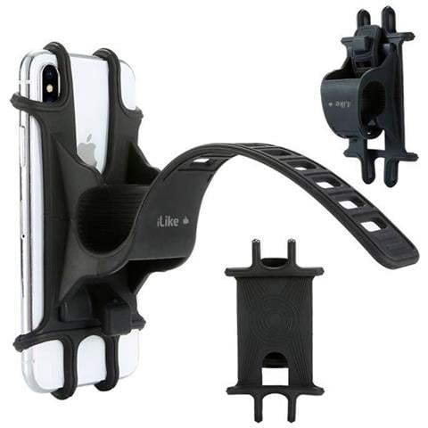 Iph01bk Universal Velo Moto Quad Rubber Strap Holder For Mobile Phone 7'' Screen Max Black - Foto 4