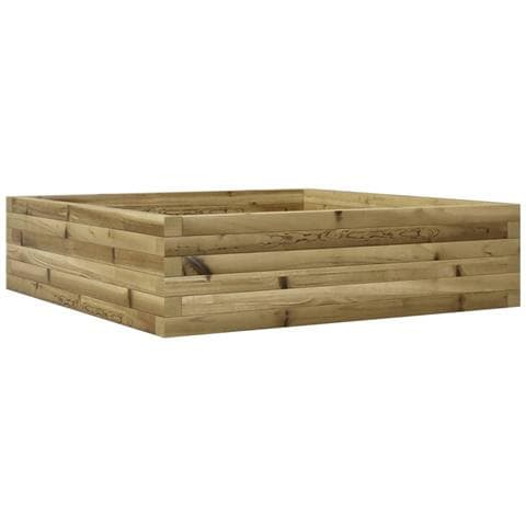Fioriera Da Giardino 90x90x23 Cm In Legno Di Pino Impregnato - Foto 2