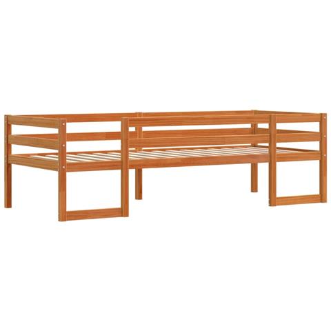 Giroletto Per Bambini Marrone Cera 90x200cm Legno Massello Pino - Foto 2