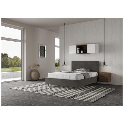 Letto Adele 150x210 Rete E Contenitore Grigio - Foto 4
