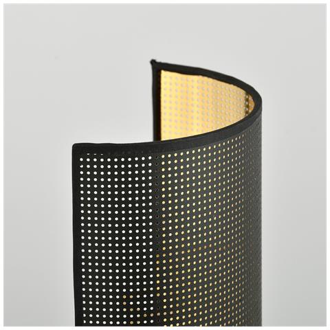 Applique Minimal 1 Luce Aston In Acciaio Nero E Oro - Foto 2