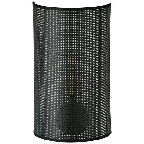 Applique Minimal 1 Luce Aston In Acciaio Nero E Oro - Foto 5
