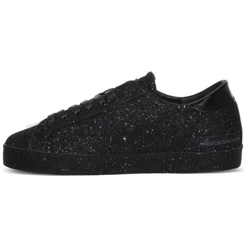 Mezze Scarpe Italiane Da Donna In Pelle Nera Con Glitter 36 - Foto 2