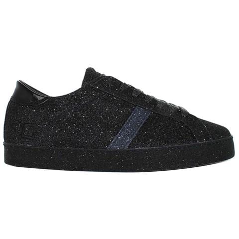 Mezze Scarpe Italiane Da Donna In Pelle Nera Con Glitter 36 - Foto 3
