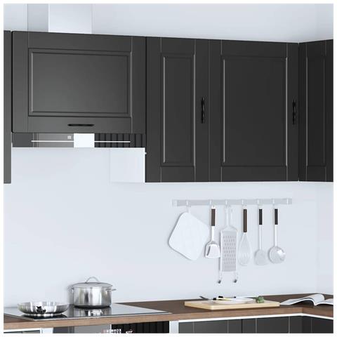 Pensile Da Cucina Porto Nero In Legno Multistrato - Foto 3