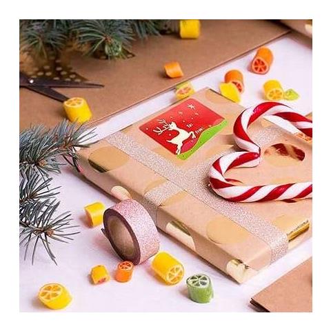 Etichette Natalizie Autoadesive Per Borse E Buste - 300 Pezzi Festivi! - Foto 4