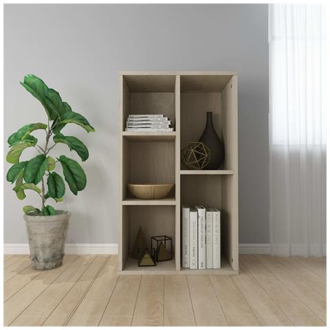 Lusso Casadino -  Libreria/credenza Rovere Sonoma 50x25x80 Cm Legno Multistrato - Foto 8