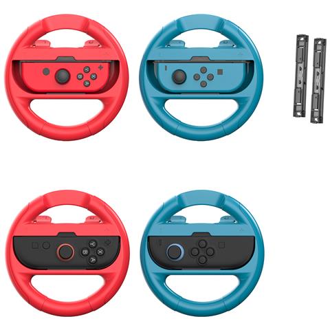 Impugnature Per Volante Da Corsa Blu E Rosse Per Nintendo Switch Joy-cons - Foto 1