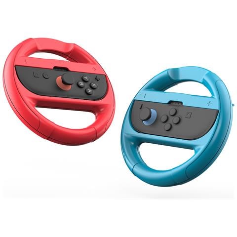 Impugnature Per Volante Da Corsa Blu E Rosse Per Nintendo Switch Joy-cons - Foto 2